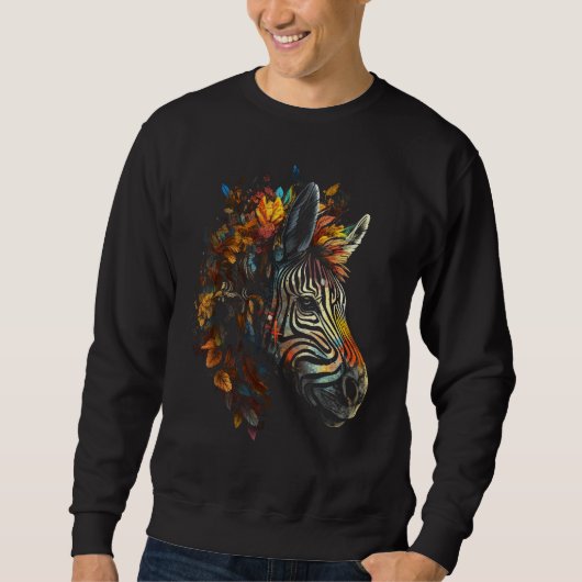 Sweatshirt Zebra  Animal  Zoo Animal Zebra (Devant)