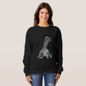 Sweatshirt Zebra Café Boisson Blanc (Devant entier)
