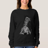 Sweatshirt Zebra Café Boisson Blanc (Devant)