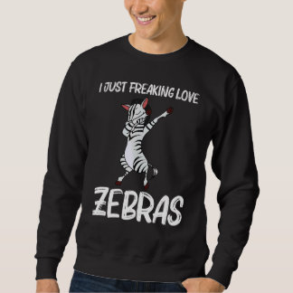 Sweatshirt Zebra For Men Women African Zoo Animal  4