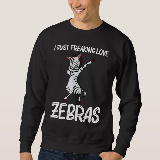 Sweatshirt Zebra For Men Women African Zoo Animal 4 (Devant)