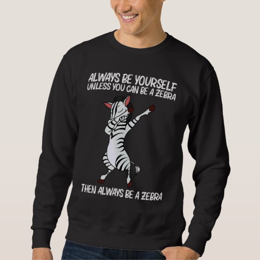 Sweatshirt Zebra For Men Women African Zoo Animal 5 (Devant)