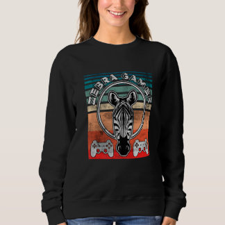 Sweatshirt Zebra Gamer Ne Vous Entend Pas Je Joue Zebra Gamer