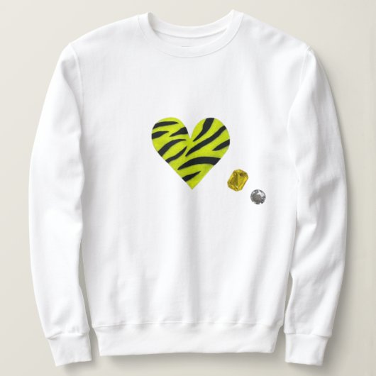 Sweatshirt Zebra-heart (Design devant)