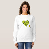 Sweatshirt Zebra-heart (Devant entier)