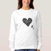 Sweatshirt Zebra-heart (Devant)
