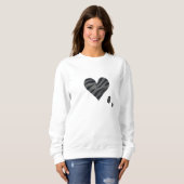 Sweatshirt Zebra-heart (Devant entier)