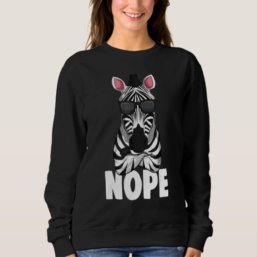 Sweatshirt Zebra Kids Boys Girls Women Zebra Lover (Devant)