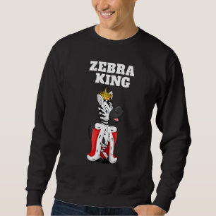 Sweatshirt Zebra King Boys Zebra Mens Zebra