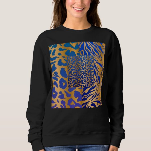 Sweatshirt Zebra Panther Cheetah Animal Safari Imprimer (Devant)