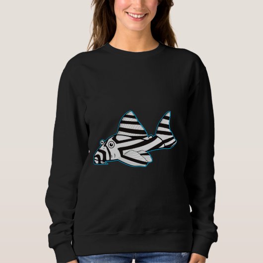 Sweatshirt Zebra Pleco Fish (Devant)