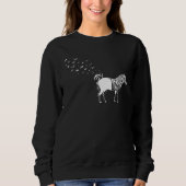 Sweatshirt Zebra Stripes Zebra Birds (Devant)