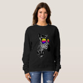 Sweatshirt Zebra Zebra Kids Zebra Girl Zebra Zebra Zebra (Devant entier)