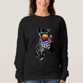 Sweatshirt Zebra Zebra Kids Zebra Girl Zebra Zebra Zebra (Devant)