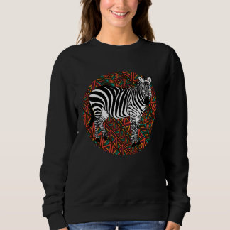 Sweatshirt Zebra  zoo stripes animal costume tropical wildern