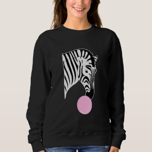 Sweatshirt Zèbre Avec Gomme À Cheval