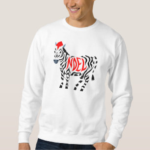 Sweatshirt Zèbre de Noel de Noël