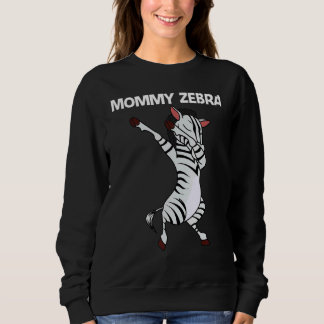 Sweatshirt Zèbre pour femme maman animal de zoo africain  