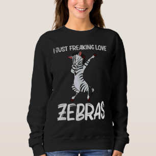 Sweatshirt Zèbre pour hommes femmes africain zoo animal 4
