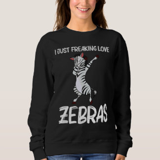Sweatshirt Zèbre pour hommes femmes africain zoo animal 4