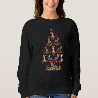 Sweatshirt Zèbre Vacances de Noël Santa Zèbre Sapin de Noël