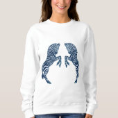 Sweatshirt Zèbres bleus (Devant)