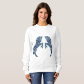 Sweatshirt Zèbres bleus (Devant entier)