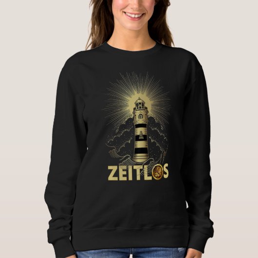 Sweatshirt Zeitlos Phare intemporel Nuages Solaires & Vagues (Devant)