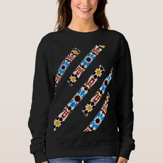 Sweatshirt Zellige marocain traditionnel (Devant)