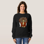 Sweatshirt Zen Buddha Mandala Spiritual Asian Style Meditatio (Devant entier)