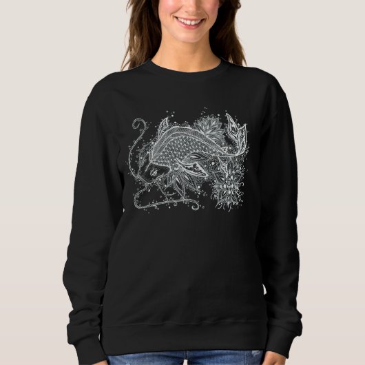 Sweatshirt Zen Koi Fish Tattoo (Devant)