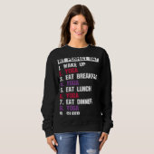 Sweatshirt Zen Perfect Day Yoga Meditation Namaste (Devant entier)