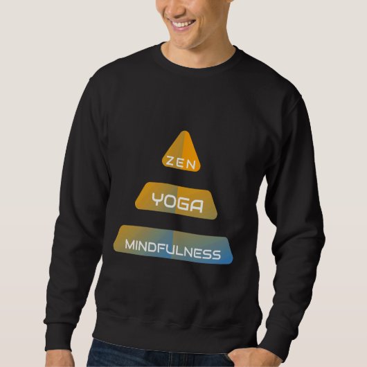 Sweatshirt Zen Yoga Mindfulness 2 (Devant)