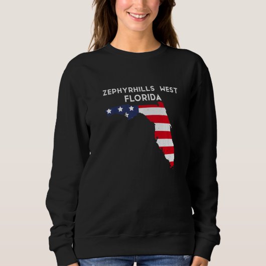 Sweatshirt Zephyrhills West Florida USA State America Travel  (Devant)
