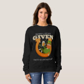 Sweatshirt Zéro chance donnée Funny St Patrick's Day St Paddy (Devant entier)