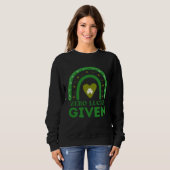 Sweatshirt Zéro chance donnée Jour de la Saint-Patrick Saint- (Devant entier)