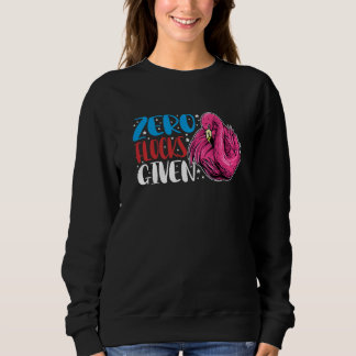 Sweatshirt Zero Flocks Given  Animal  Flamingo For Men Women 
