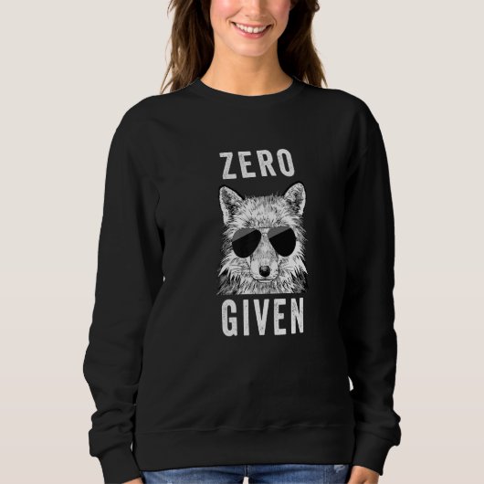Sweatshirt Zéro Renard Donné Pun Renard Sarcasique (Devant)