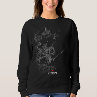 Sweatshirt zhuhai china City map Travel souvenir hometown