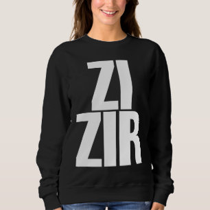 Sweatshirt Zi Zir Gros Pronoms Non Binaires Évidents