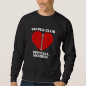 Sweatshirt Zipper Club Chirurgie cardiaque Récupération Open (Devant)