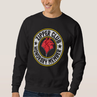 Sweatshirt Zipper Club Membre Honoraire Bypass Open Heart Sur