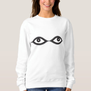 Sweatshirt Zipper eyes