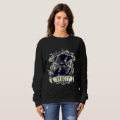 Sweatshirt Zodiac Evil 2 Poisson Squelette Occulte (Devant entier)