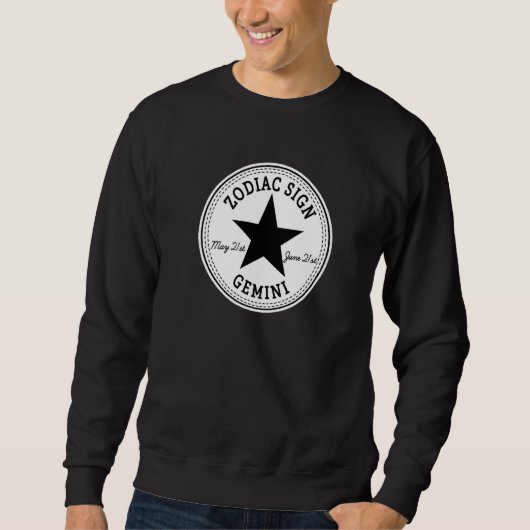 Sweatshirt ZODIAC SIGN GEMINI born in May & June Astrology Ho (Devant)