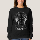 Sweatshirt Zodiac Sign Gemini Twins Astrology Symbol Ancient  (Devant)
