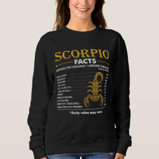 Sweatshirt Zodiac Sign Scorpio Facts October November
