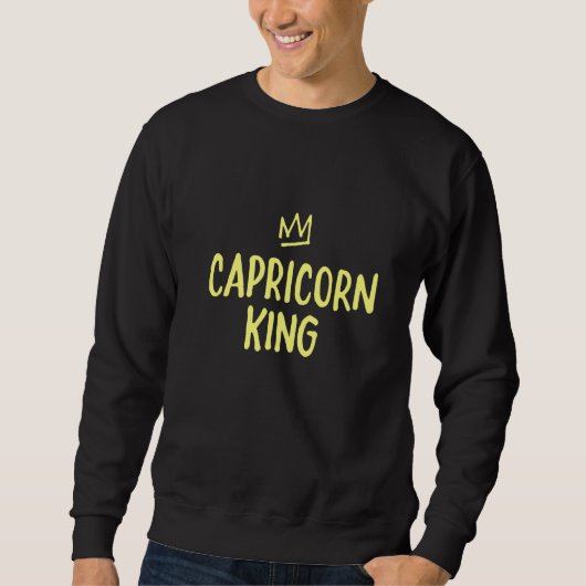 Sweatshirt Zodiac Star Sign Astrology Horoscope  King Caprico (Devant)