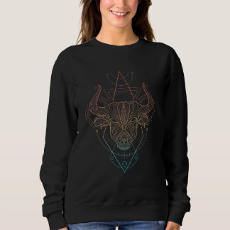 Sweatshirt Zodiac Taurus Géométrie Sacrée