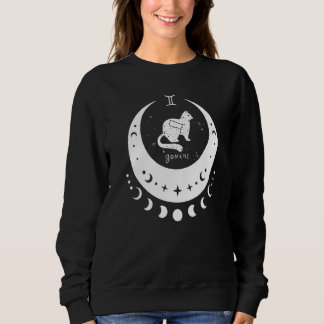 Sweatshirt Zodiaque Gémeaux Horoscope Signe Astrologie Chat C